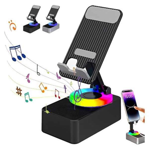 3-in-1 Mobile Holder with Bluetooth Speaker & Power Bank