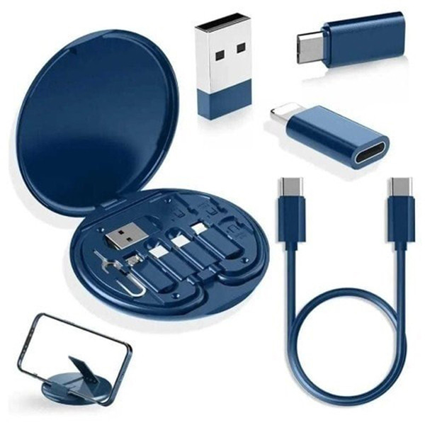 Remax 5 in 1 Multiple Data Cable Storage Box With Charger