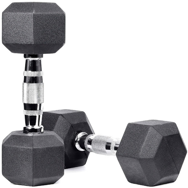 Rubber Hex Dumbbell 5 kg (2.5kg x 2)